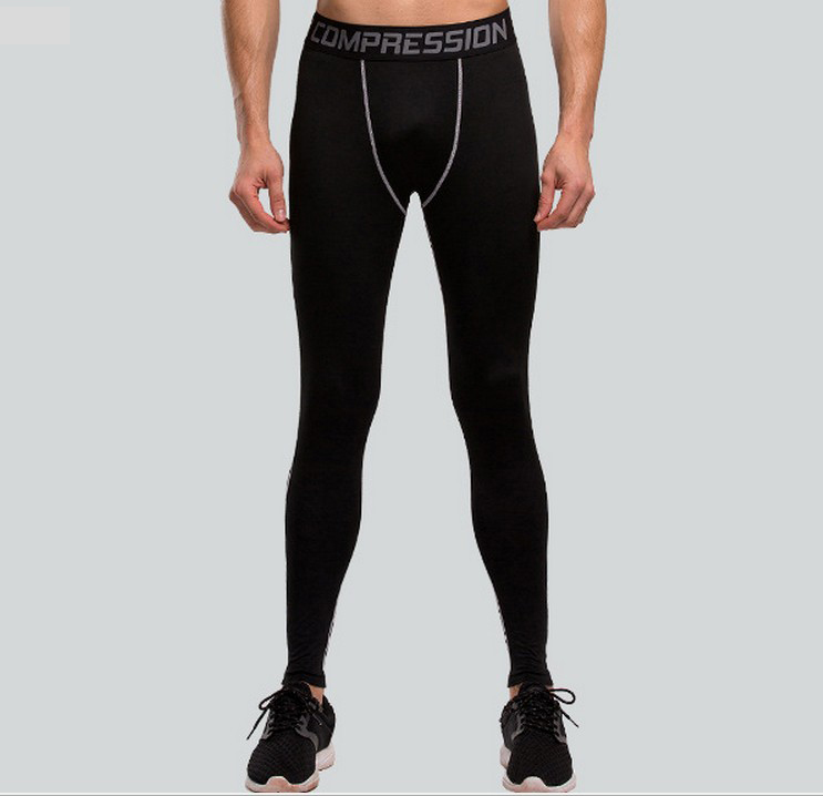 YG1006-1 Mens Compression Tights Pants Elastic Fitness Basketball Leggings